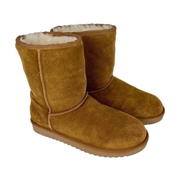 Koolaburra Ugg Koola Short Womens Boots Chestnut Brown Suede 1017090 size 9 - Picture 1 of 16